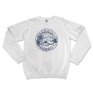 Hanalei Beach Comfort Colors Crewneck Sweatshirt