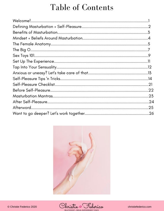 Self Pleasure and Sensuality Digital Guide and Workbook -  Canada