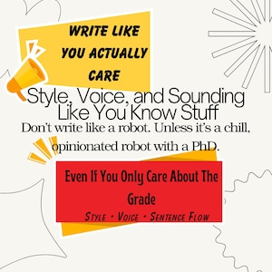 Essay Writing Guide Zine| Style & Voice Template + Guide for Students (PDF Download, Zine) ADHD AP, College Essay Help