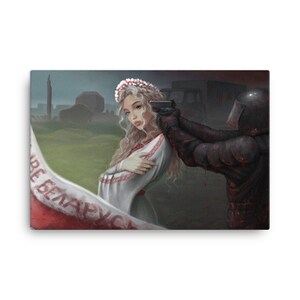 Belarus Zhive | Canvas Print by Ammendolia Arts