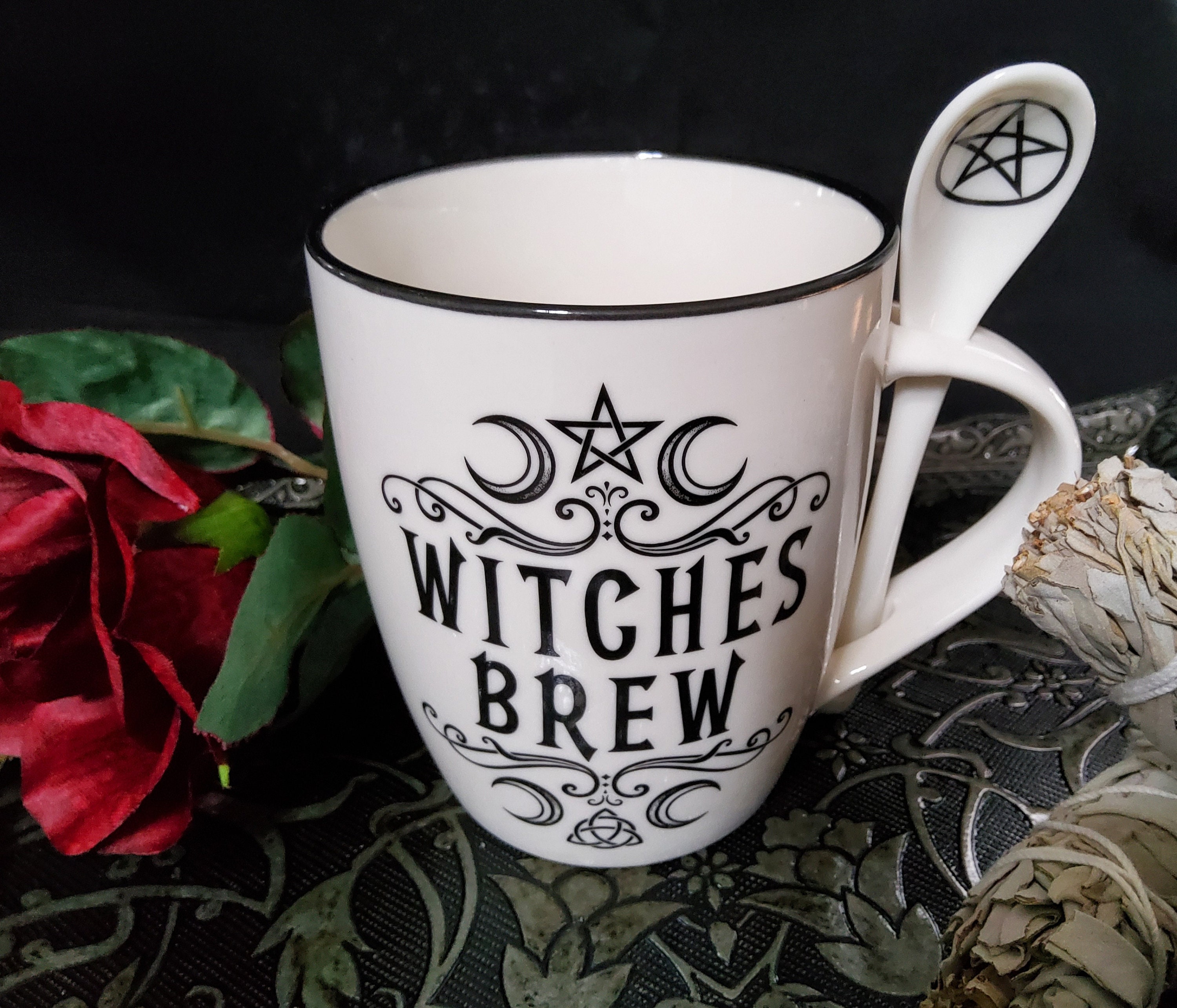 Witches Brew tea set Witches Brew coffee mug Tea for one Etsy