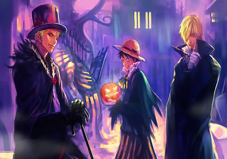 Halloween Vampires Zoro Luffy Sanji One Piece 1000 Piece Etsy