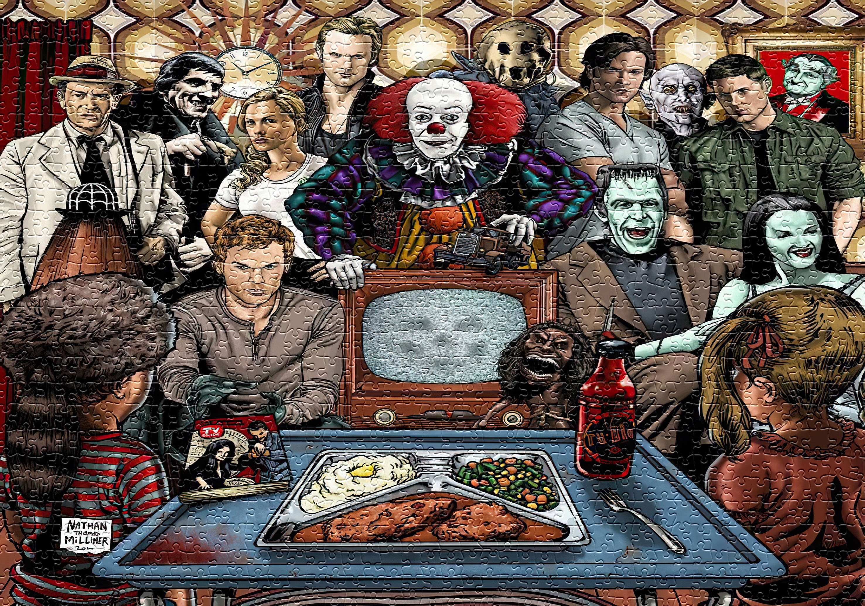 Horror Movies Icons 1000 Piece Jigsaw Puzzle Premium Jigsaw Etsy