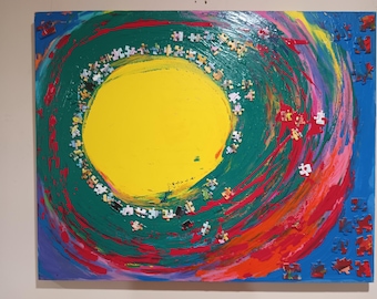 Puzzle Dipped in Sun 30 by 24