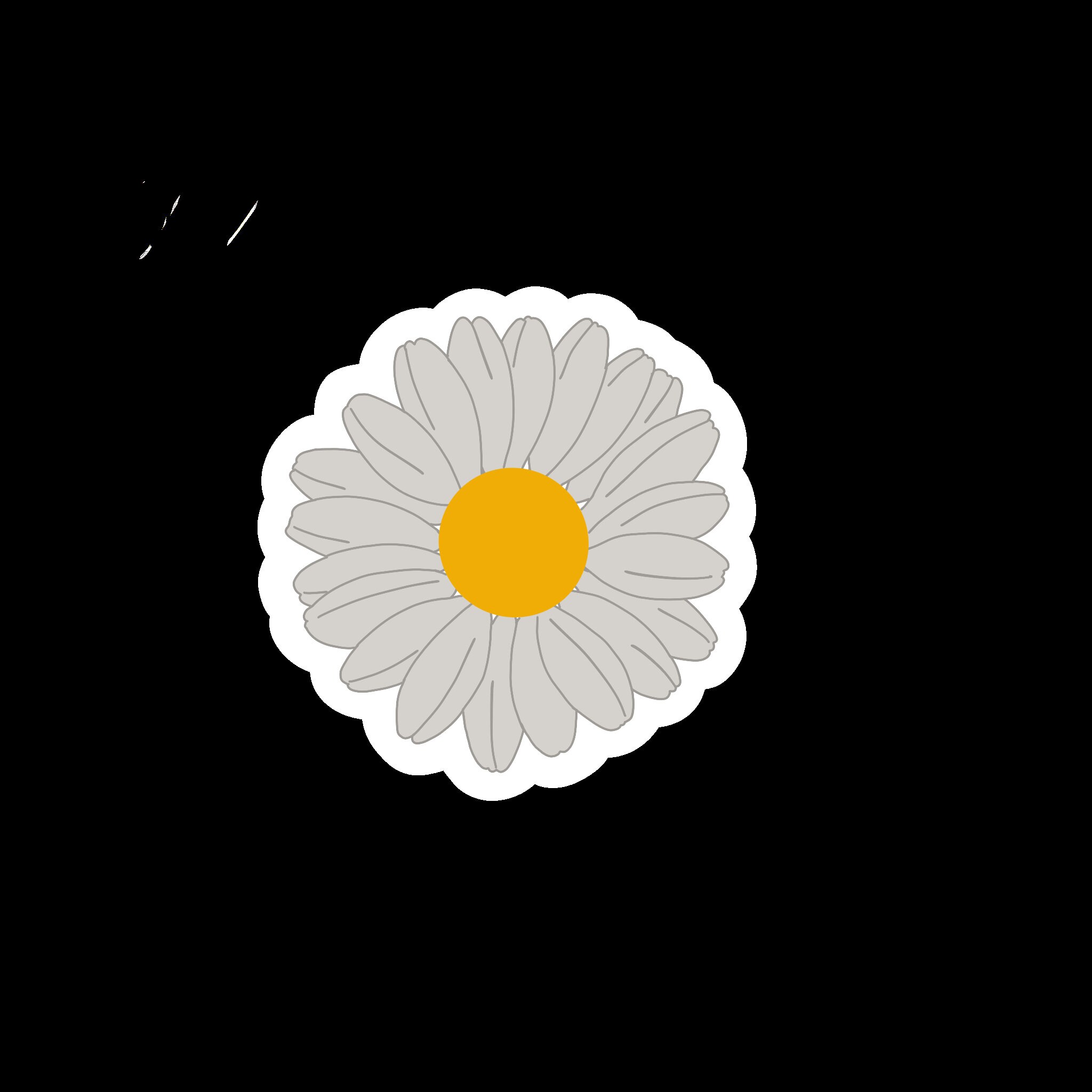 Daisy Flower Sticker Water Bottle Sticker Laptop Sticker Etsy