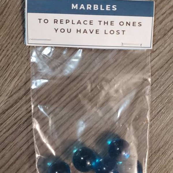 Lost your marbles/Gag gift/Joke Present/Gift for him/Gift for her/ Funny gift/Friend Gift/Birthday gift