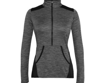 Champion Infinity Women Long Sleeve Zip Up Hoodie Top Color Block Basic Casual Lightweight Top with pockets Workout Fitness Yoga Stretch