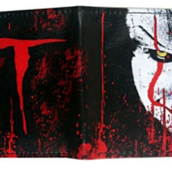 Classic Horror IT Pennywise Clown Bifold Wallet