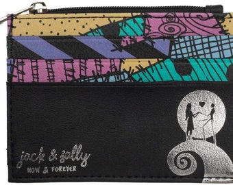 Nightmare Before Christmas Jack With Flowers Zip Around Hand Purse Clutch Wallet Nightmare Before Christmas Jack With Flowers Zip Around Hand Purse Clutch Wallet