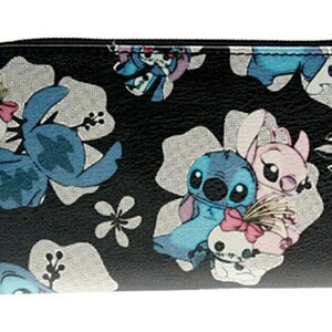 Stitch Wallet Stitch Lilo Character Purse Pochette ID Support de carte de  crédit avec porte-clés de cordon (KWC-Stitch C 2109)