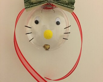 Hello Kitty Money Ornament With Jingle Bell