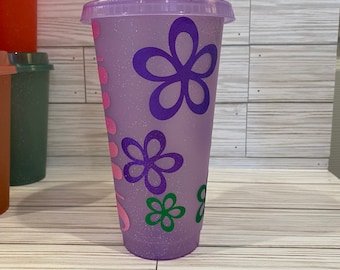 Personalized Color Changing Cold Cup - Daisy Design