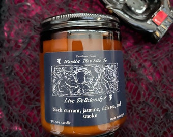 Black Phillip Soy Candle | The Witch Inspired | Halloween and Fall Decor