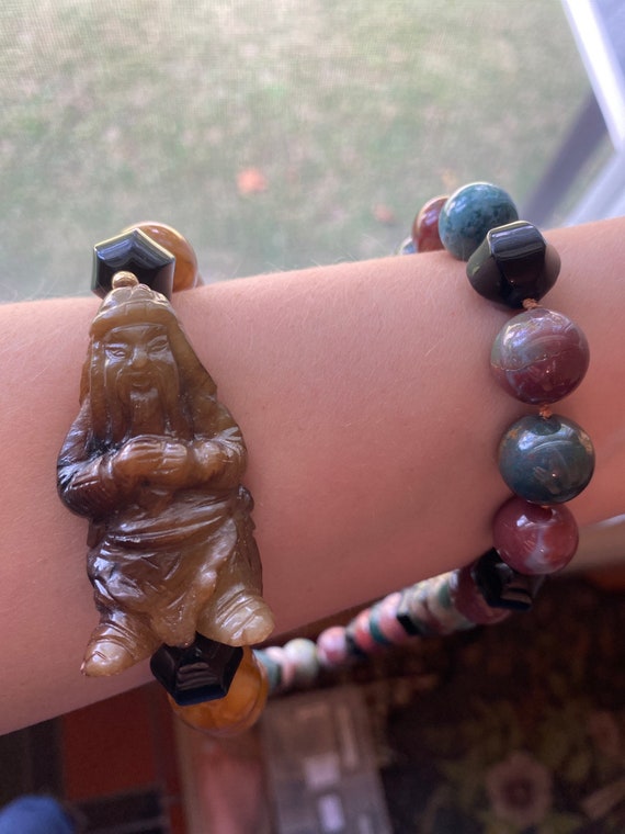 Vintage Knotted Buddha Beads Mala Beads 50 Beads … - image 2