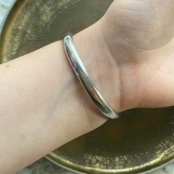 Vintage Sterling Silver Snake Bracelet - image 5