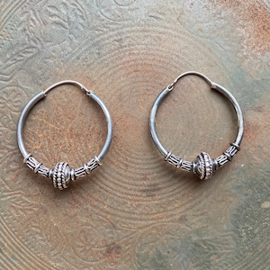 Vintage Sterling Silber Creolen
