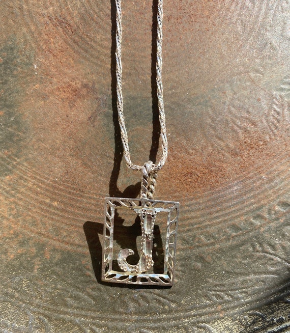 J sale necklace etsy