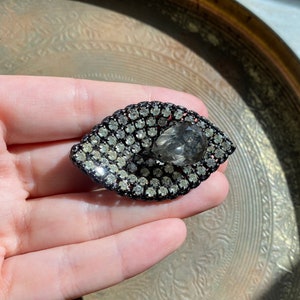 Stunning Vintage Made In Austria Signed Rhinestone Brooch Pin