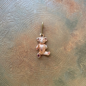 Gold Vintage Teddy Bear Charm