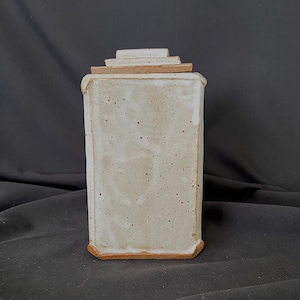 Japanese style stoneware jar or vase