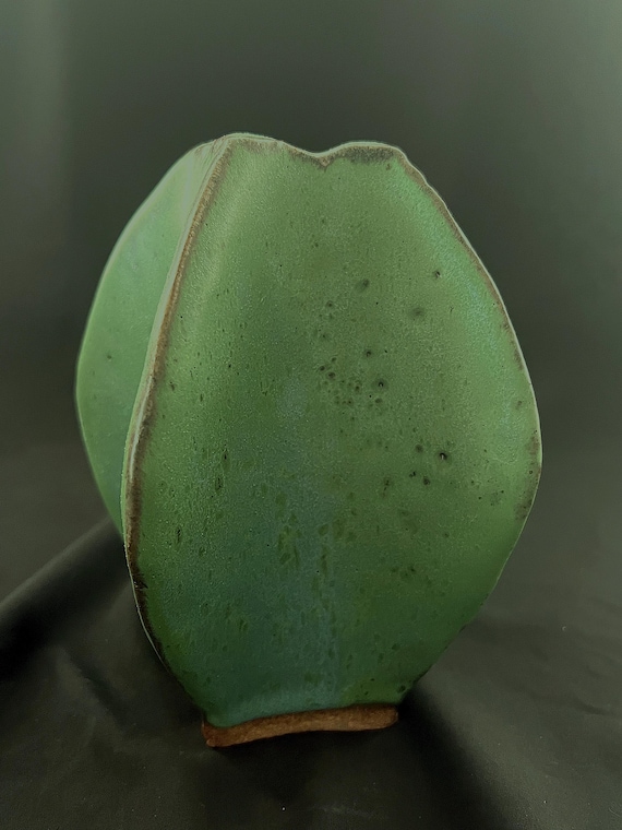 Handmade rustic pottery stoneware vase