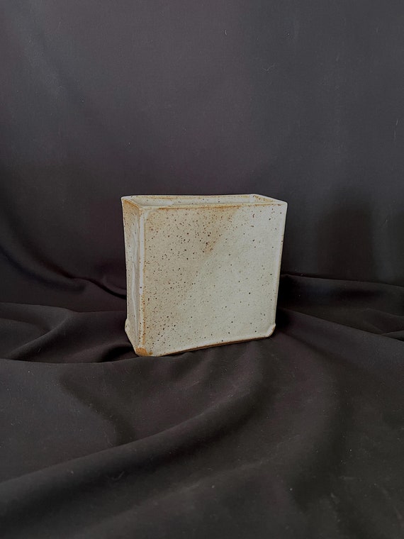 Rustic handmade stoneware vase