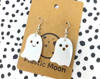 The ORIGINAL Ghost Acrylic Earrings // Halloween // Halloween Party // White // Ghost