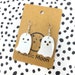 Ghost Acrylic Earrings // Halloween // Halloween Party // White // Ghost 