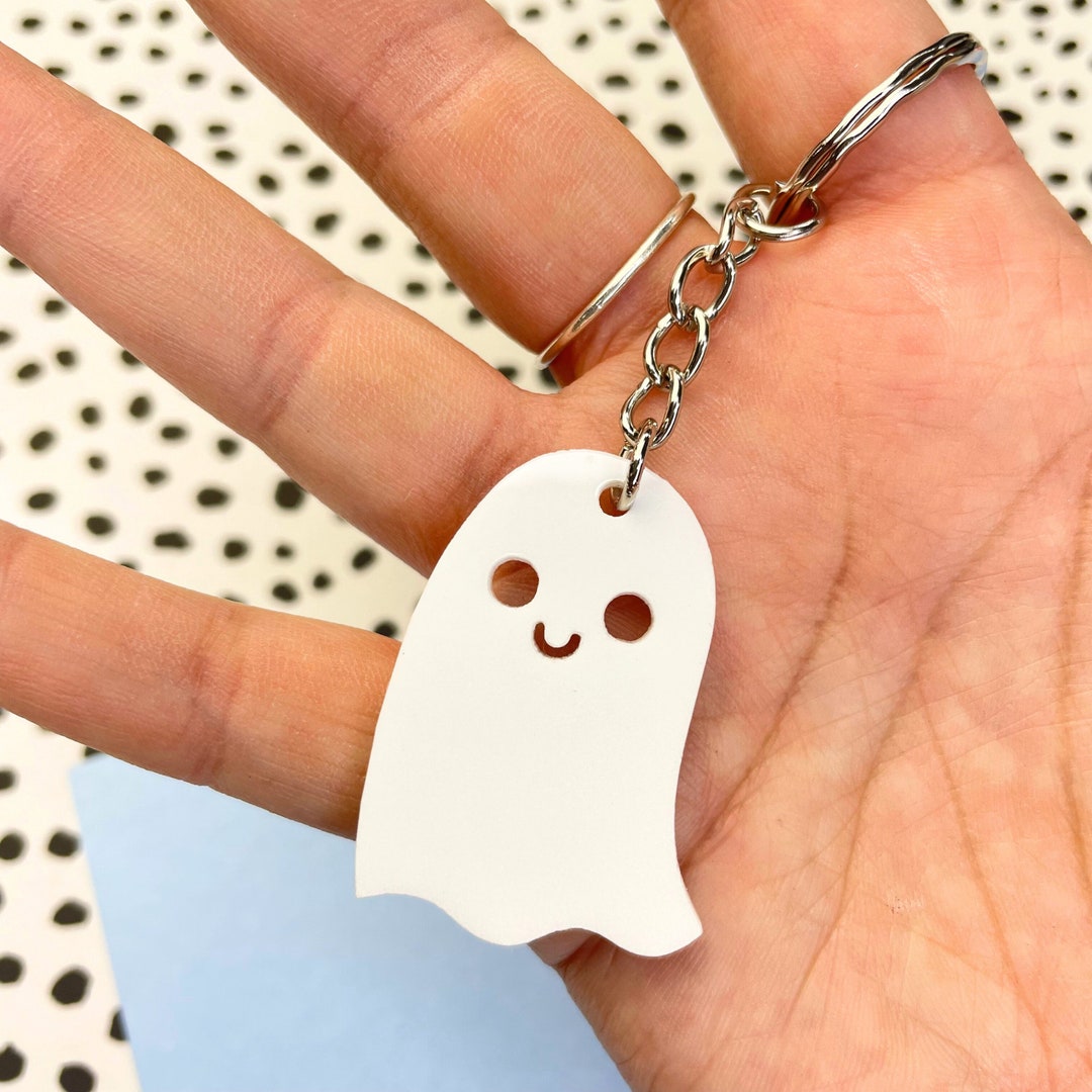 Ghost Keyring // Keychain // Acrylic // Handmade - Etsy