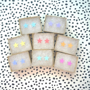 Pastel Star Stud Earrings // Handmade Acrylic Earrings // Plastic // Pastel // Star // Cute // Starlight