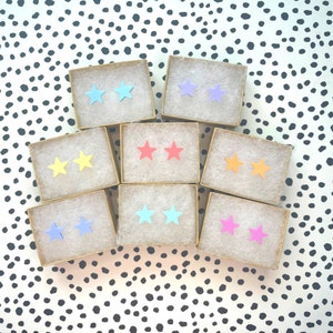 Pastel Star Stud Earrings // Handmade Acrylic Earrings // Plastic // Pastel // Star // Cute // Starlight