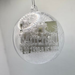 Christmas remembrance ornament, Hand made ornament, Christmas ornament, Engraved ornaments, Keepsake ornaments