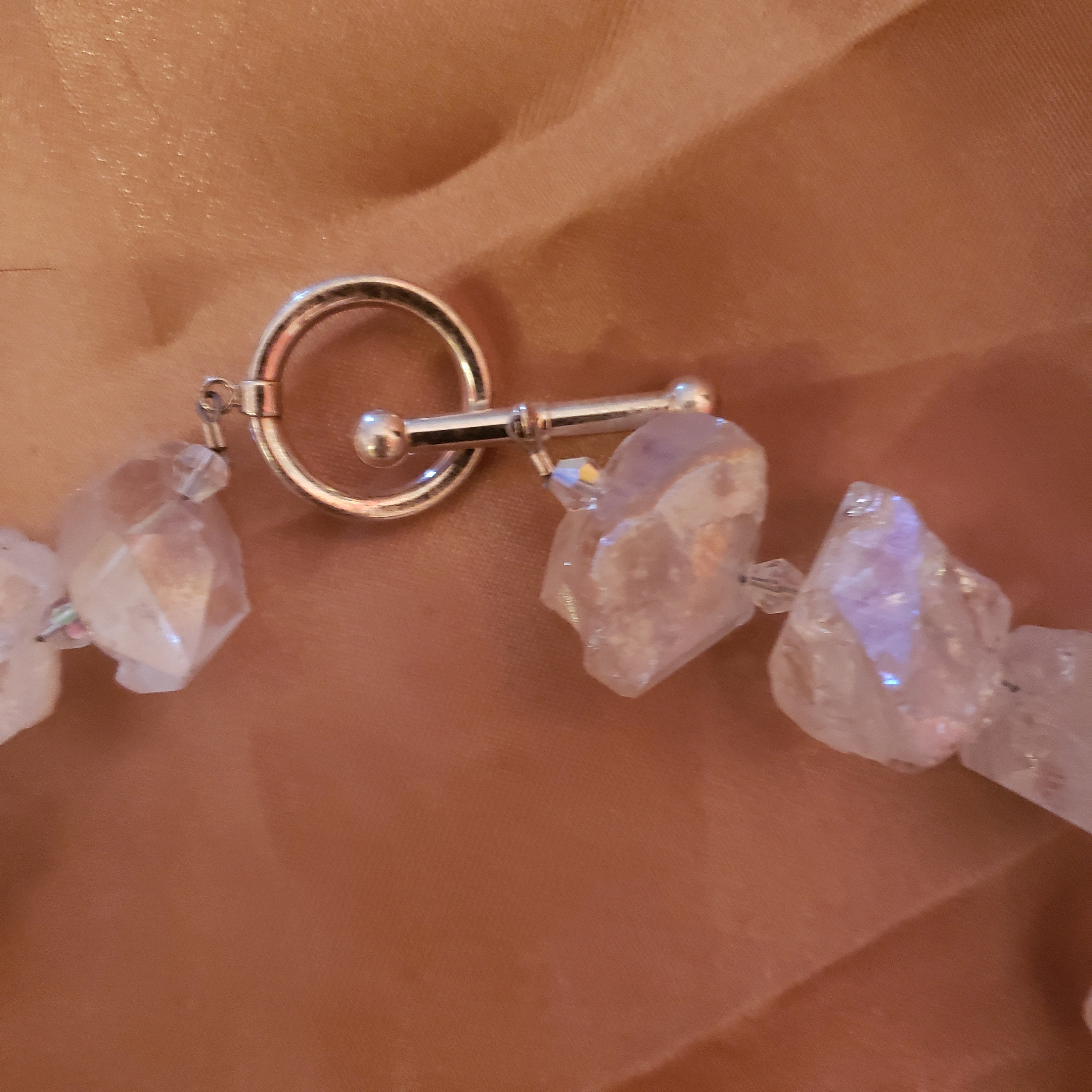 ブレスレット LESS IS MORE white quartz necklace Hot Sale Natural White Quartz Necklace,healing Crystal
