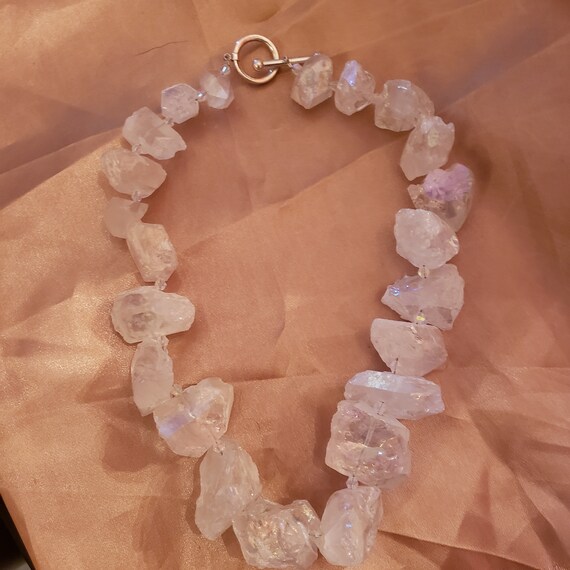 ブレスレット LESS IS MORE white quartz necklace Milky White Quartz Necklace - Etsy