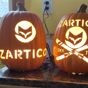 Custom Logo Carved Foam Pumpkin (business, Sports Team, Band, Movie, TV ...