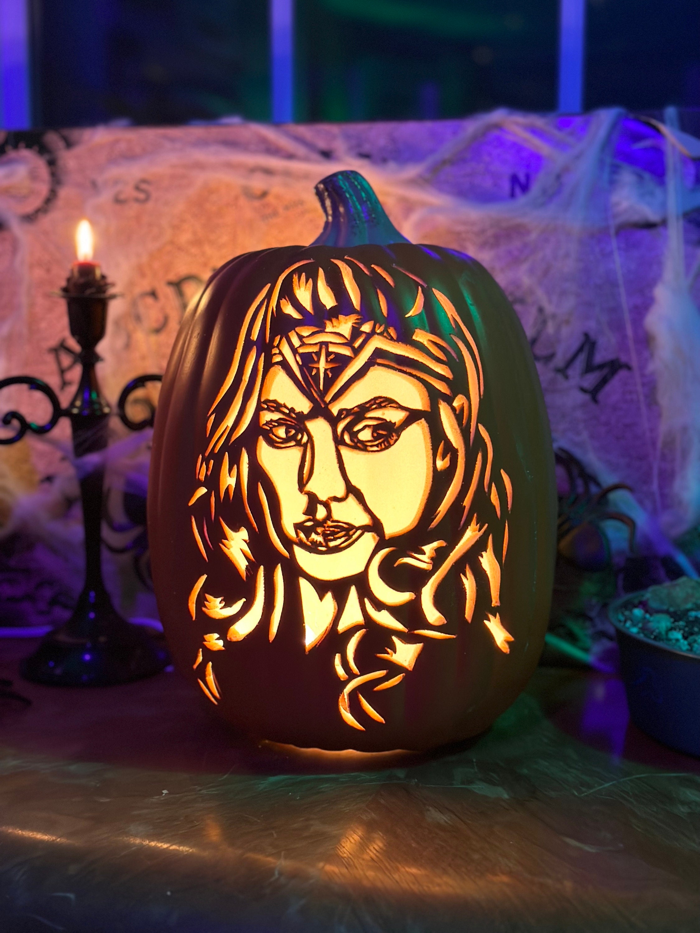 Custom Pop Culture Character Carved Foam Pumpkin - Etsy
