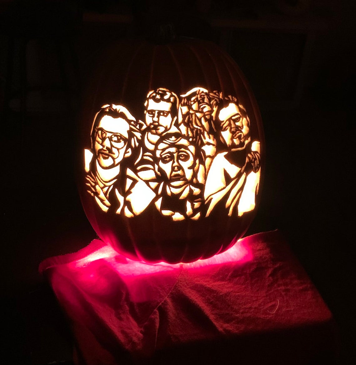 Custom Photo Carved Foam Pumpkin - Etsy
