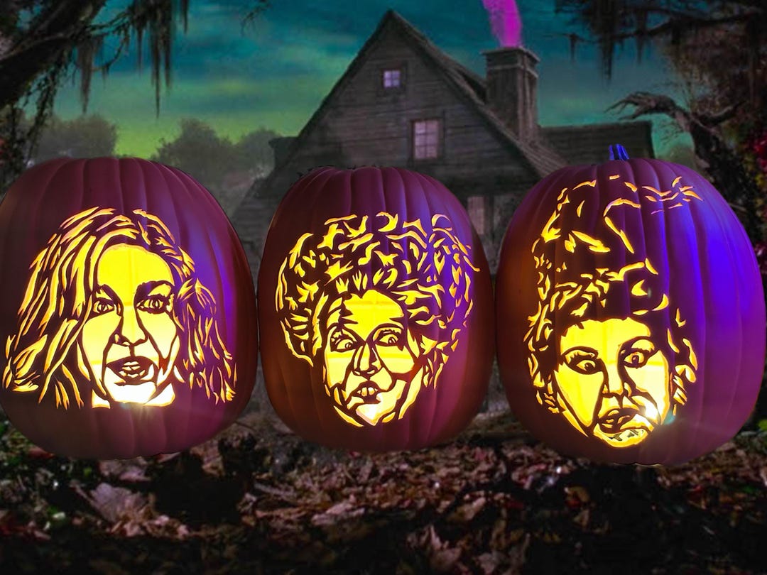 Hocus Pocus Carved Foam Pumpkin - Etsy