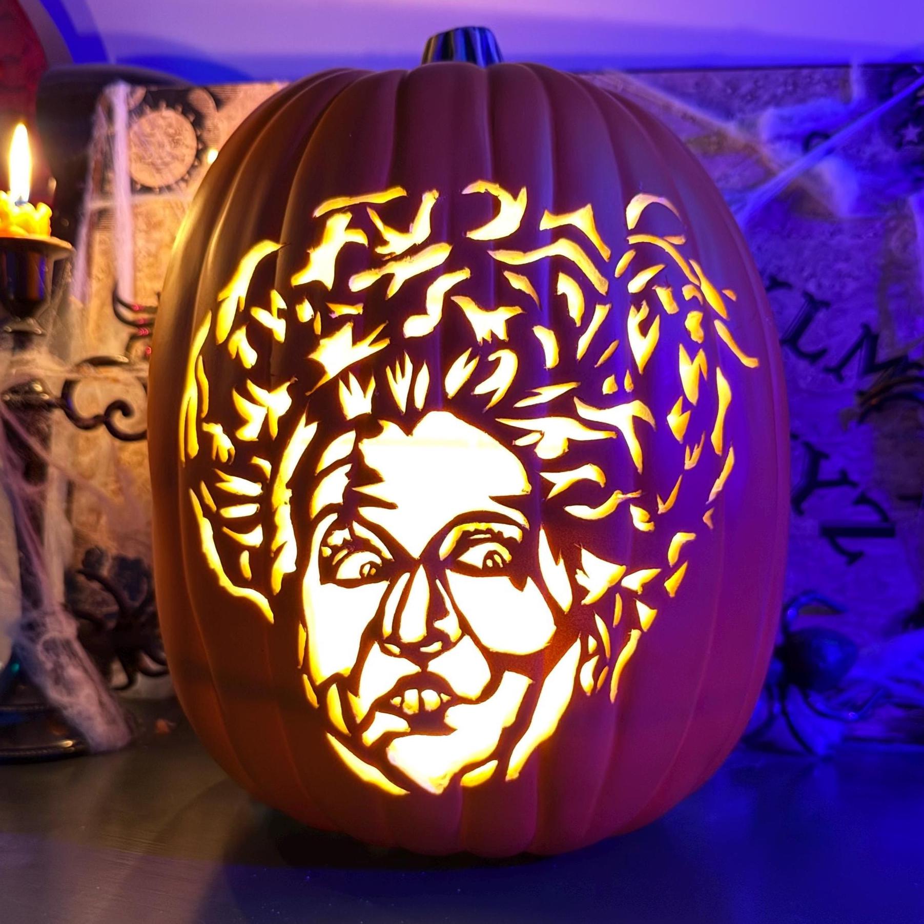 Hocus Pocus Carved Foam Pumpkin - Etsy