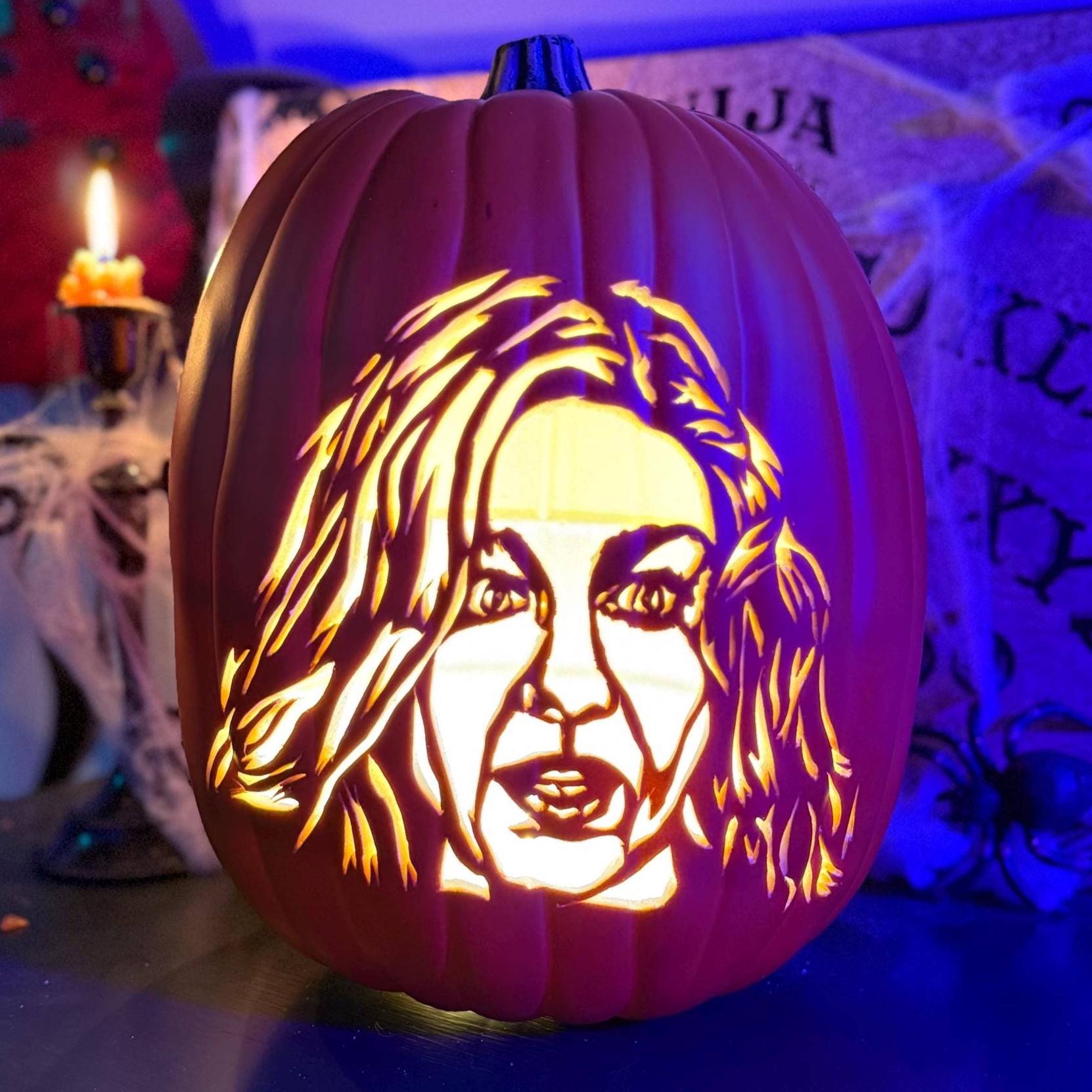 Hocus Pocus Carved Foam Pumpkin - Etsy