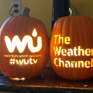 Custom Logo Carved Foam Pumpkin (business, Sports Team, Band, Movie, TV ...