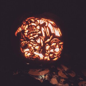 Custom Character Carved Foam Pumpkin - Etsy