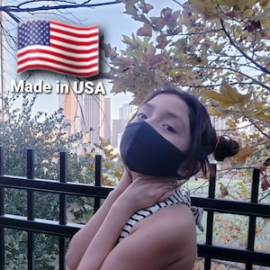 3 PCS/SET - Premium Fabric Kids Face Mask (4-10Years) / Washable / Double-Layer / Breathable / Stretchable / Made in USA / Soft Mask