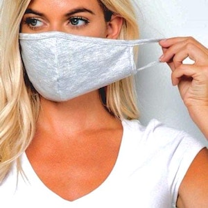 3 PCS/SET - Premium Fabric Face Masks / Double-Layer / Made in USA / Washable /Stretchable /Comfortable / Breathable / Shipping The Same Day