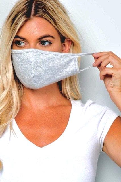 3 Stück / Set - Premium Gesichtsmasken / doppellagig / Made in USA / Waschbar /Dehnbar /Bequem / Atmungsaktiv / Versand am selben Tag