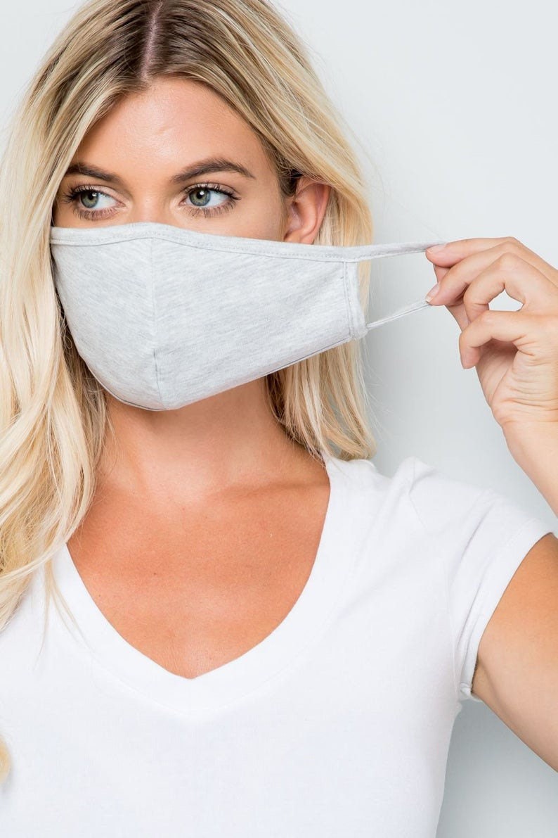 3 Masks/Set Adult Face Masks / Cotton / Made in USA / Etsy