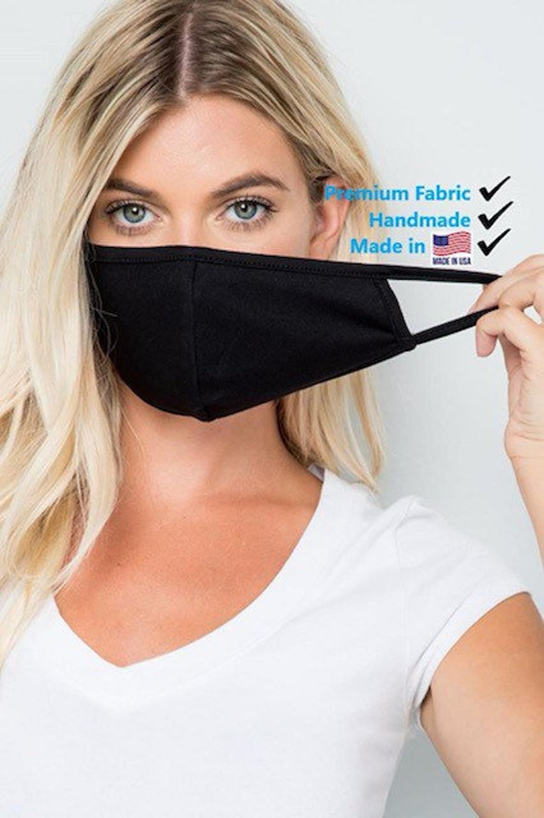 3 PCS/SET Premium Fabric Face Mask / Washable / Doublelayer / Breathable / Stretchable / Made