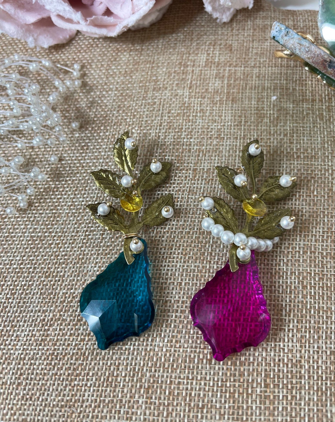 Königliche Sammlung Handgefertigte Ohrring mit | Etsy