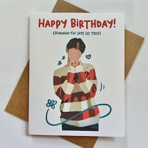 Tarjeta de cumpleaños de Huening Kai