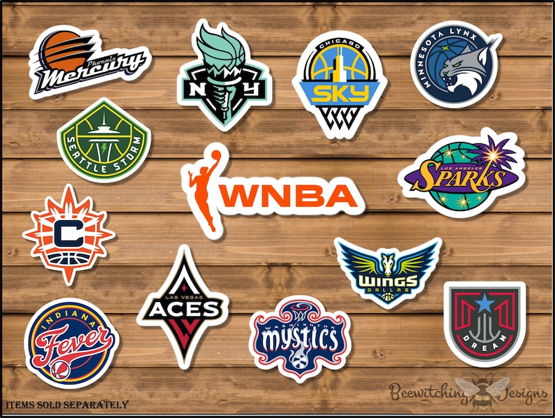2022 WNBA Team Logo Laminierte Sticker Damen Basketball Etsy Österreich